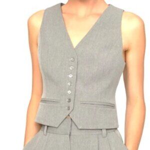 $198 FAVORITE DAUGHTER vest top gray M